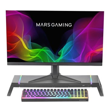 Stand De Sobremesa Para 1 Pantallas Mars Gaming Mgs-one Black Ajustable A 3 Tama¥os Puerto Usb 2.0 E 2