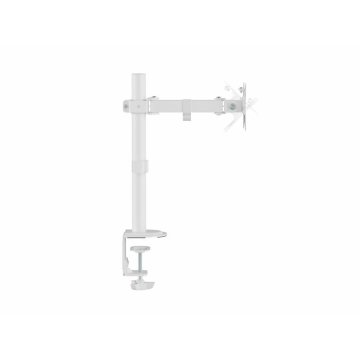 Soporte De Mesa Equip 650166 Para 1 Pantalla 17"-32" Brazo Inclinable Y Giratorio 360 Color Blanco 2