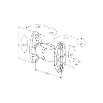 Soporte De Pared Orientable Omb New Flex Para Altavoces... 2