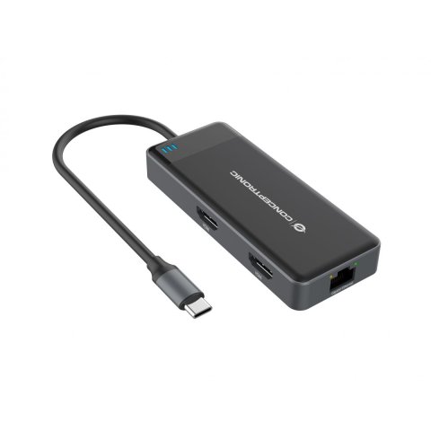 Docking Usb-c Conceptronic Donn14g A 2xhdmi 1xusb-c Pd 100w 3xusb-a 1xgb Rj45