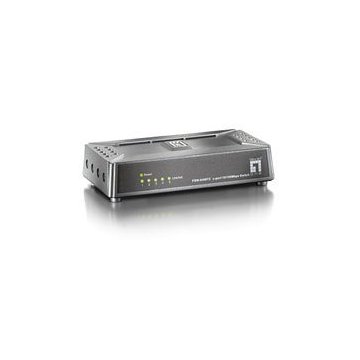 Switch Level One No Gestion 5 Puertos 10 100 Mini No Rack Base Magnetica