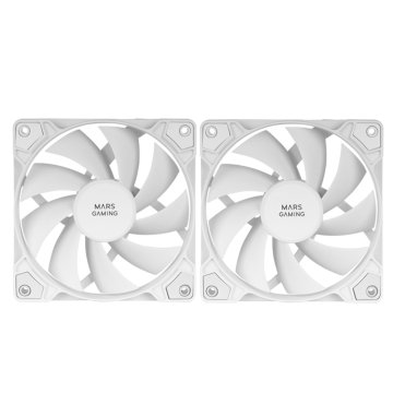 Kit 2xventilador Interno Mars Gaming Mf-prox2 White Ultra Silenciosos Fdb Bearing Antivibración 2