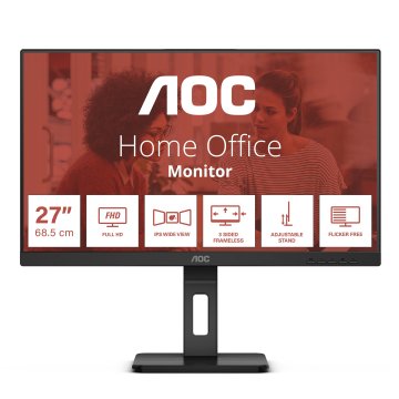 Monitor Aoc 27" 27e3qaf  Displayport Hdmi Vga Audio Aur Full Hd 1920x1080 75hz 4ms Vesa