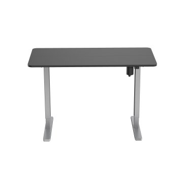 Mesa Electrica Ergonomica Altura Regulable Tablero Negro 120x60 Color Estructura Gris Control Tactil Altura Desde 68cm-118cm 2