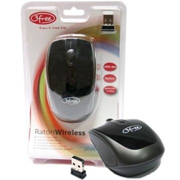Mouse 3free Wireless Mcw401 Receptor Nano Negro