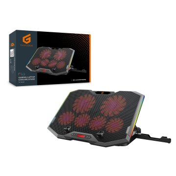 Base De Refrigeracion Para Portatiles Gaming Conceptronic Hasta 17" 6 Ventiladores Luz Rbg 2