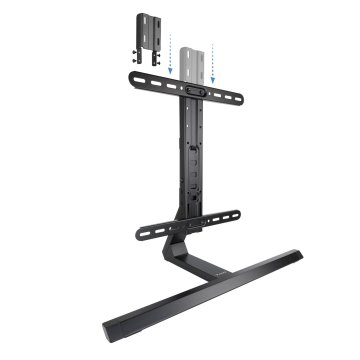 Soporte De Mesa Aluminio Tooq Db3265f-b Para Pantallas 32-65 Negro 2