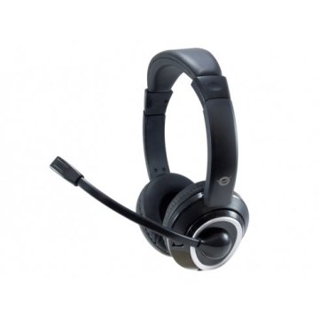 Headset Conceptronic Polona Conexion Jack 3.5mm Microfono Flexible Control De Volumen Incluye Adaptador 1 A 2 Jacks 3.5mm Col