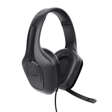 Headset Trust Gaming Gxt 415 Zirox 24990 Ligeros Microfono Negros Jack 3.5mm 2