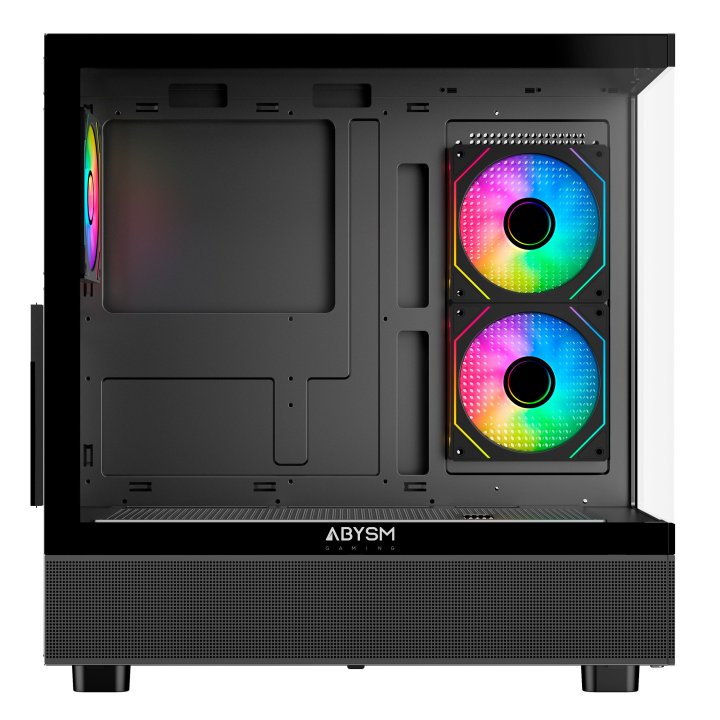 Caja Atx Semitorre Abysm Danube Sava H400 Prime Black 2x3.5" 1x2.5" 2xusb3.0 1xusb-c Gpu Max 410mm Negro Lateral Y Frontal Vi