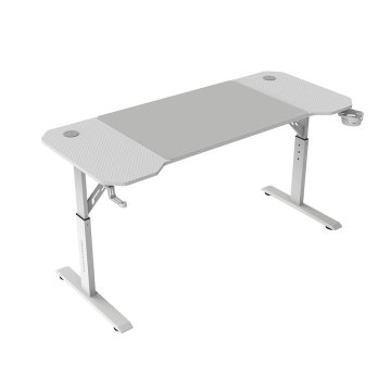 Mesa Mars Gaming Mgd Ergo 140 Regulable En Altura Tablero Blanco 140x60 Chasis De Acero Alf. Xxl 