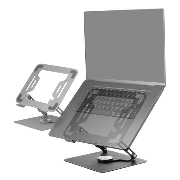 Soporte De Portatil Mars Gaming Marsn Hasta 17" Giratorio Plegable De Acero Negro 2