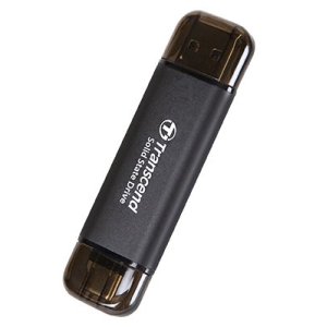 Memoria Usb-c usb-a 256gb Transcend Ssd Usb 10gbps (escritura 950mb s) Ts256gesd310c 2