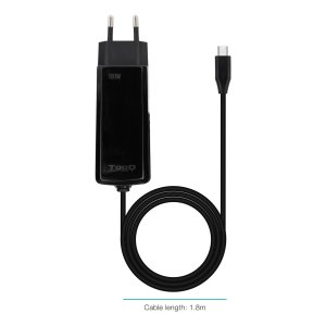 Cargador De Pared Tooq Tqlc-usbcgan100pd-c Usb-c Pd 100w Con Sistema Gan Color Negro Cubico 2