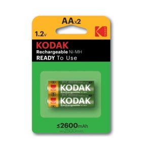 Pilas Aa Kodak Recargable Nimh Lr6 2600mah Pack 2...