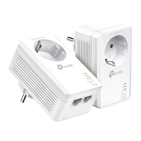 Homeplug Tp-link Powerline 1000mb Pa7027p Kit Passthrough 2p Giga Kit 2 Unidades