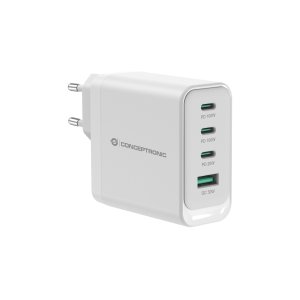 Cargador De Pared Quick Charge 3.0 Pd  Pps 3 Puertos Usb-c 1 Puerto Usb-a Conceptronic Althea 100w 