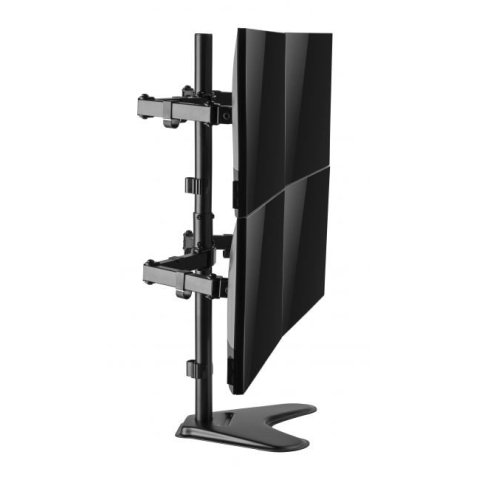 Soporte De Mesa Con Base Equip 650127 Para 4 Pantallas 17"-32" Doble Brazo Articulado Vesa Standard Hasta 9kg