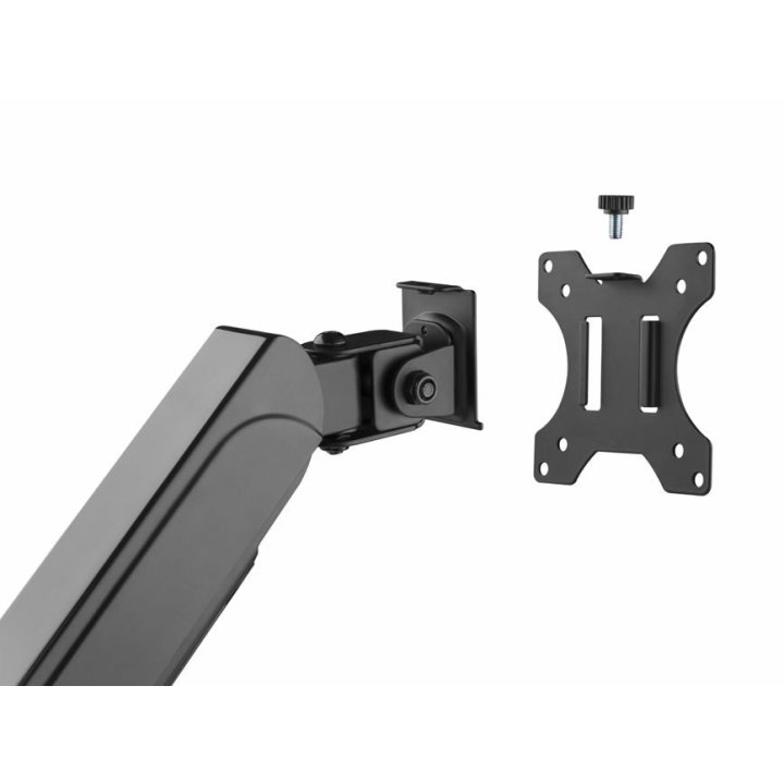 Soporte De Mesa Equip 650134 Para 3 Pantallas 17" - 27" Aluminio Muelle De Gas Equip Inclinable Y Giratorio Max, Vesa 100x100