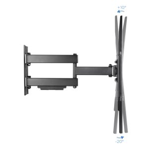 Soporte De Pared Tooq Lp6070tn-b Para 1 Pantalla 37-70" Max. 50kg Vesa Max. 600x400 Doble Brazo Negro 2