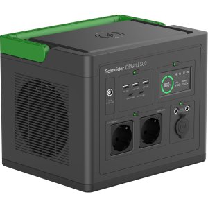 Estacion De Energia Portatil Apc Pps500-gr Offgrid 500 517wh 749w Entrada Cc 2xac Usb Carga Inalambrica Lcd 2