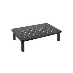 Soporte Elevador Para Monitor Tqmr086 Regulable Hasta 140mm Max. 20kg Color Negro