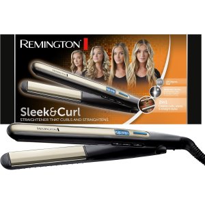 Plancha De Pelo Remington Sleek&curl Pantalla Digital...
