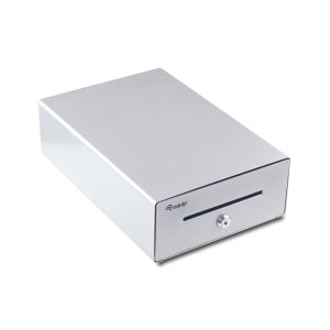 Tpv Cajon Portamonedas Equip  Aluminio Apertura Manual Y Automatica Conector Rj11 Color Plata 2