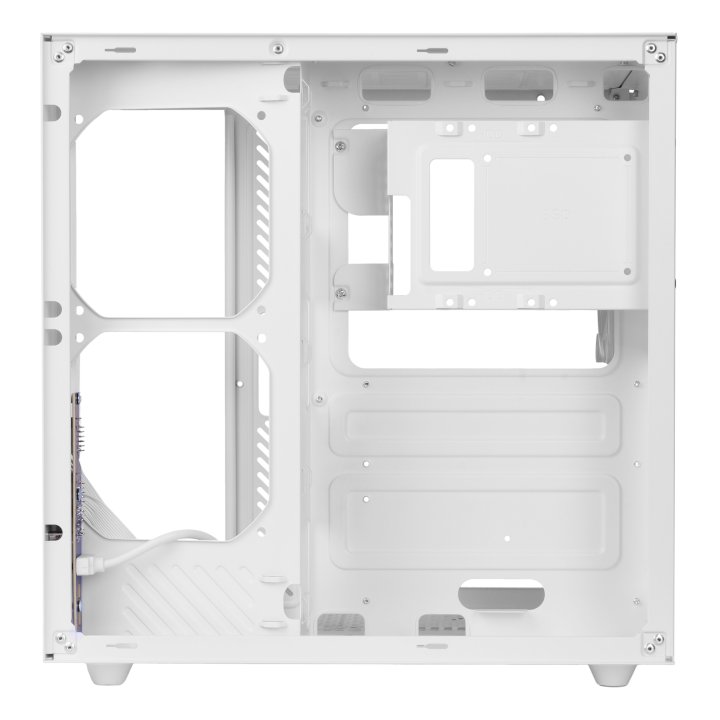 Caja Atx Cube Mars Gaming Mcvonew Blanco Cristal Continuo Gpu 334mm 1x3.5 2x2.5 