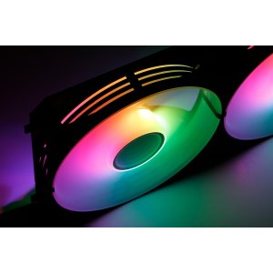 Kit 3xventilador Interno Abysm Arclight 2.0 Argb Black Conexion En Serie 2