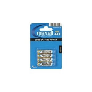 Pilas Aaa Maxell Lr03-b4 Gd 1.5v Blister 4 Unidades (ecotasas Incluidas)