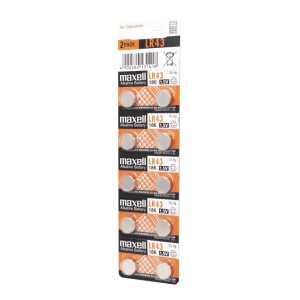 Pilas Lr43 Maxell Lr0043-b10 1.5v Blister 10 Unidades (ecotasas Incluidas)