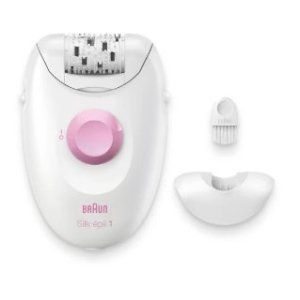 Depiladora Braun Silk-epil 1 Se1 010 Con Cable 20 Pinzas Blanco Y Rosa