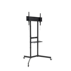 Soporte De Suelo Con Ruedas Tooq Fs1150m-b Pantallas De 37" - 70" Max 70kg Vesa Max. 600x400 Bandejanegro
