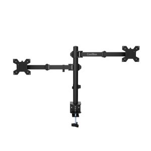 Soporte De Mesa Coolbox Mp01 Para 1 Pantalla Hasta 32" Y Un Portatil Hasta 17" Color Negro 2