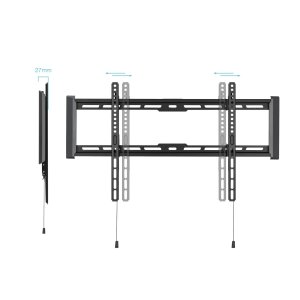 Soporte De Pared Fijo Tooq Lp1083f-b Pantalla 37-80" Max. 75kg Vesa Max. 600x400 Nivel Negro 2