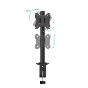 Soporte De Mesa Tooq Db1130tn-b Para 1 Pantalla Hasta 32" 10kg Vesa 100x100 Inclinable Color Negro 2