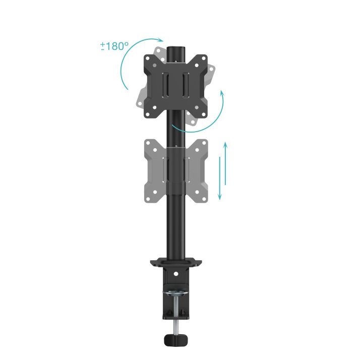 Soporte De Mesa Tooq Db1130tn-b Para 1 Pantalla Hasta 32" 10kg Vesa 100x100 Inclinable Color Negro