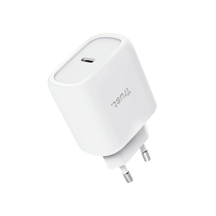 Cargador Usb Gan Trust Maxo 45w Pd 1xusb-c Ultra Small Cable Usb-c 2m Blanco
