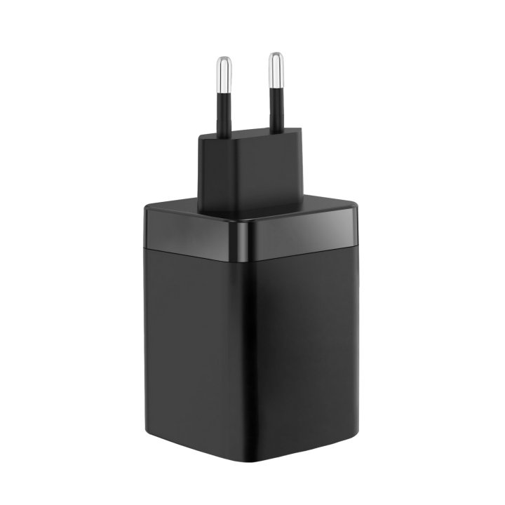 Cargador Usb Gan Mars Gaming Md-gan65r 65w 1xusb-c 1xusb-a Cable Retractil Pd Color Negro